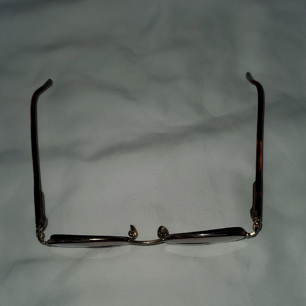 Vintage (Prescription) Gucci Gold and Red Oval Sunglasses - Picture 3 of 9